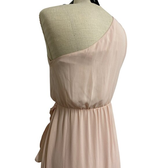 Wayf Womens One-Shoulder Dress S Blush Pink - Picture 6 of 9